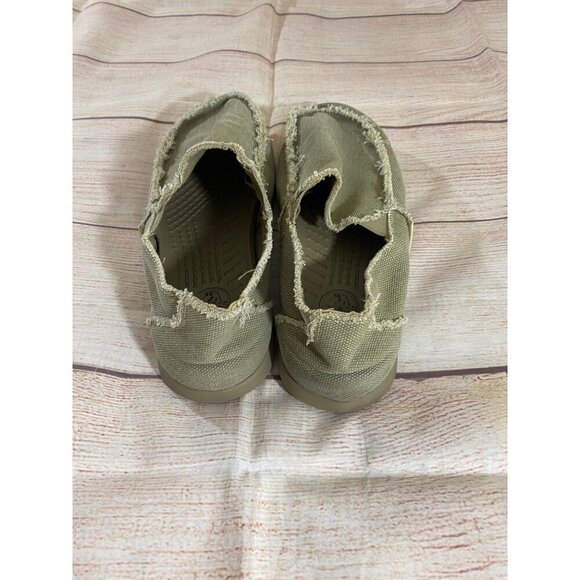 Crocs Santa Cruz Men's Canvas Slip On Shoes Loafers - 9 - Picture 3 of 10